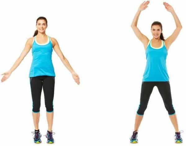 Jumping jacks exercise